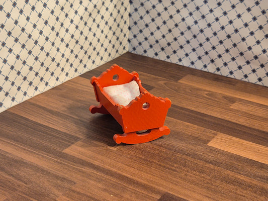 Lundby vugge med sengetøj