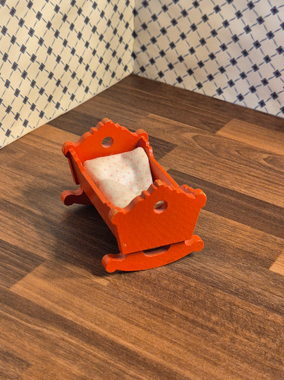 Lundby vugge med sengetøj