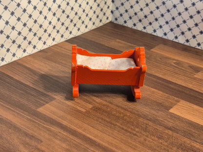 Lundby vugge med sengetøj