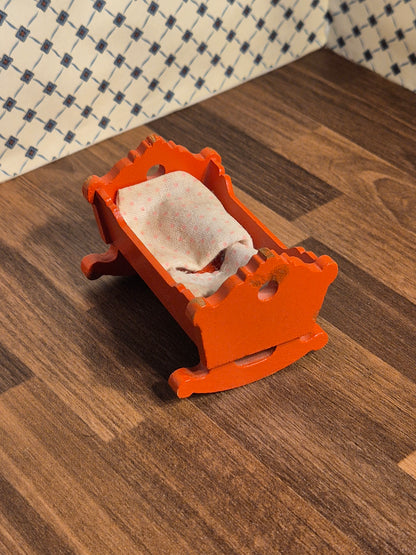 Lundby vugge med sengetøj