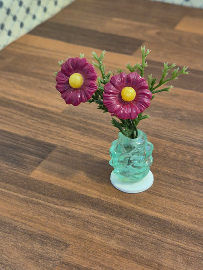Vintage  blomst i gulvvase