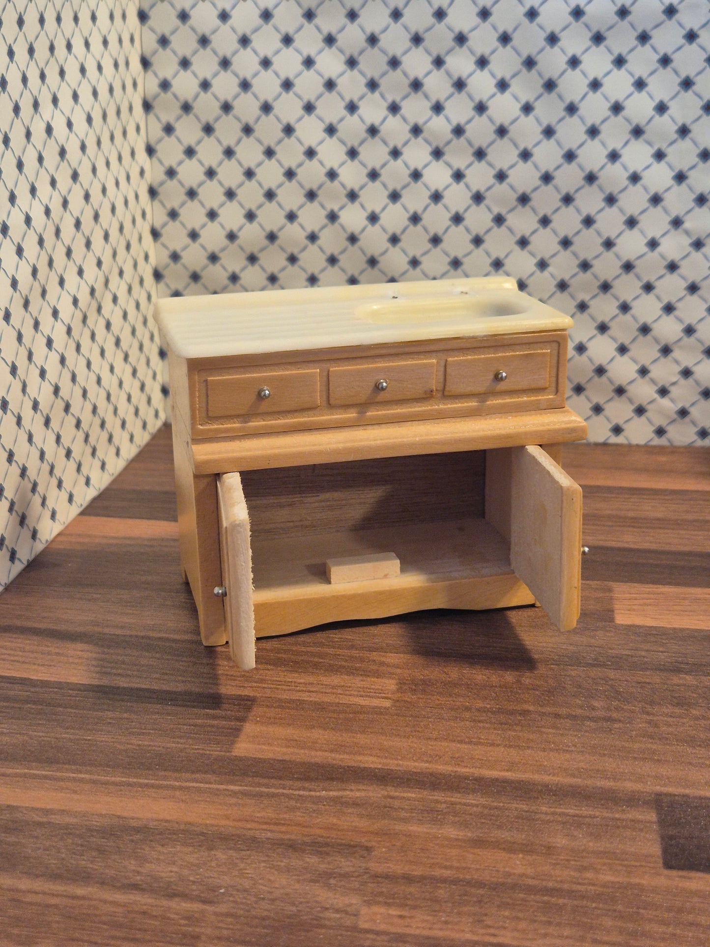 1:12 køkkenvask uden armatur