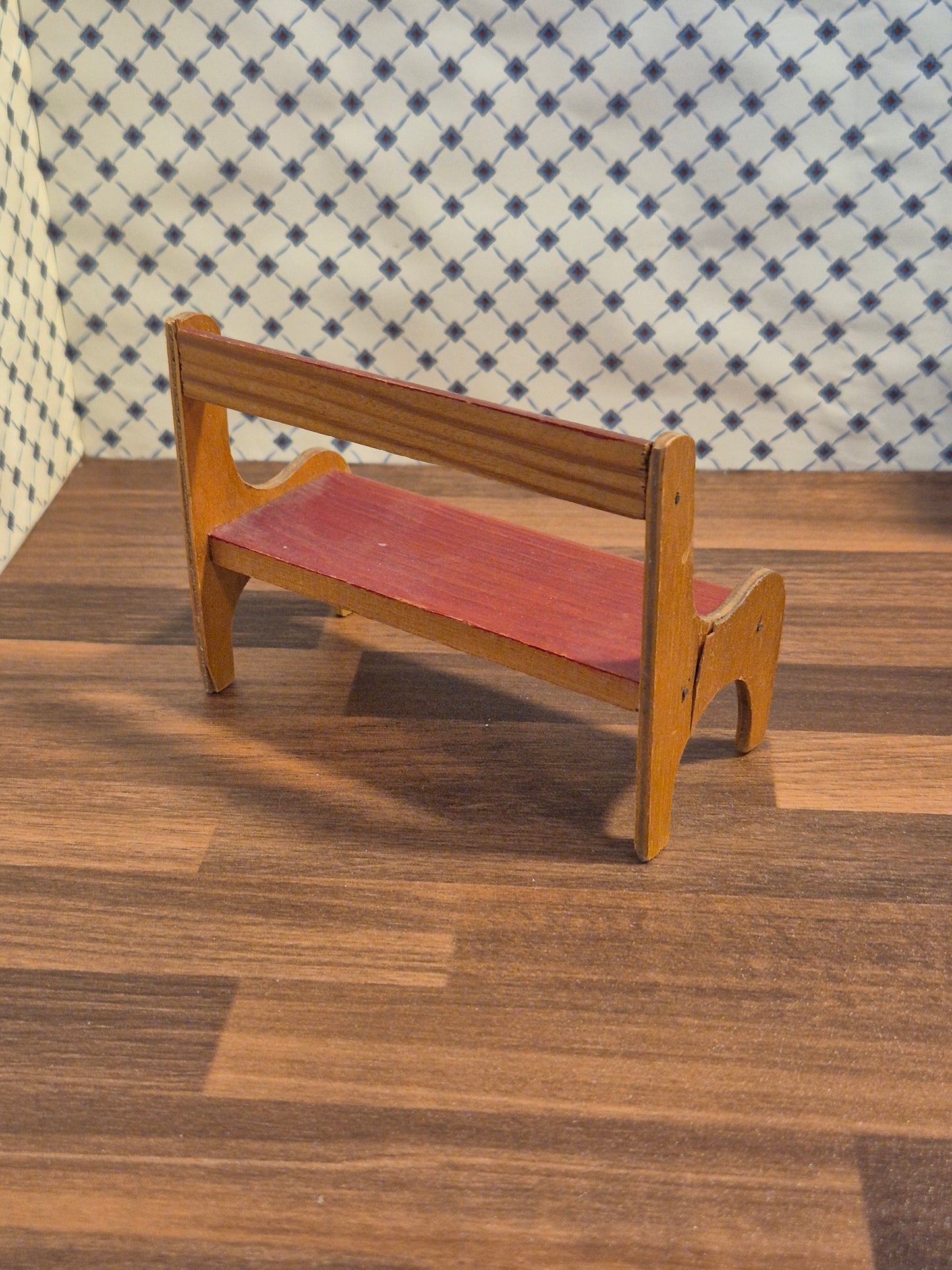 1:12 vintage bænk