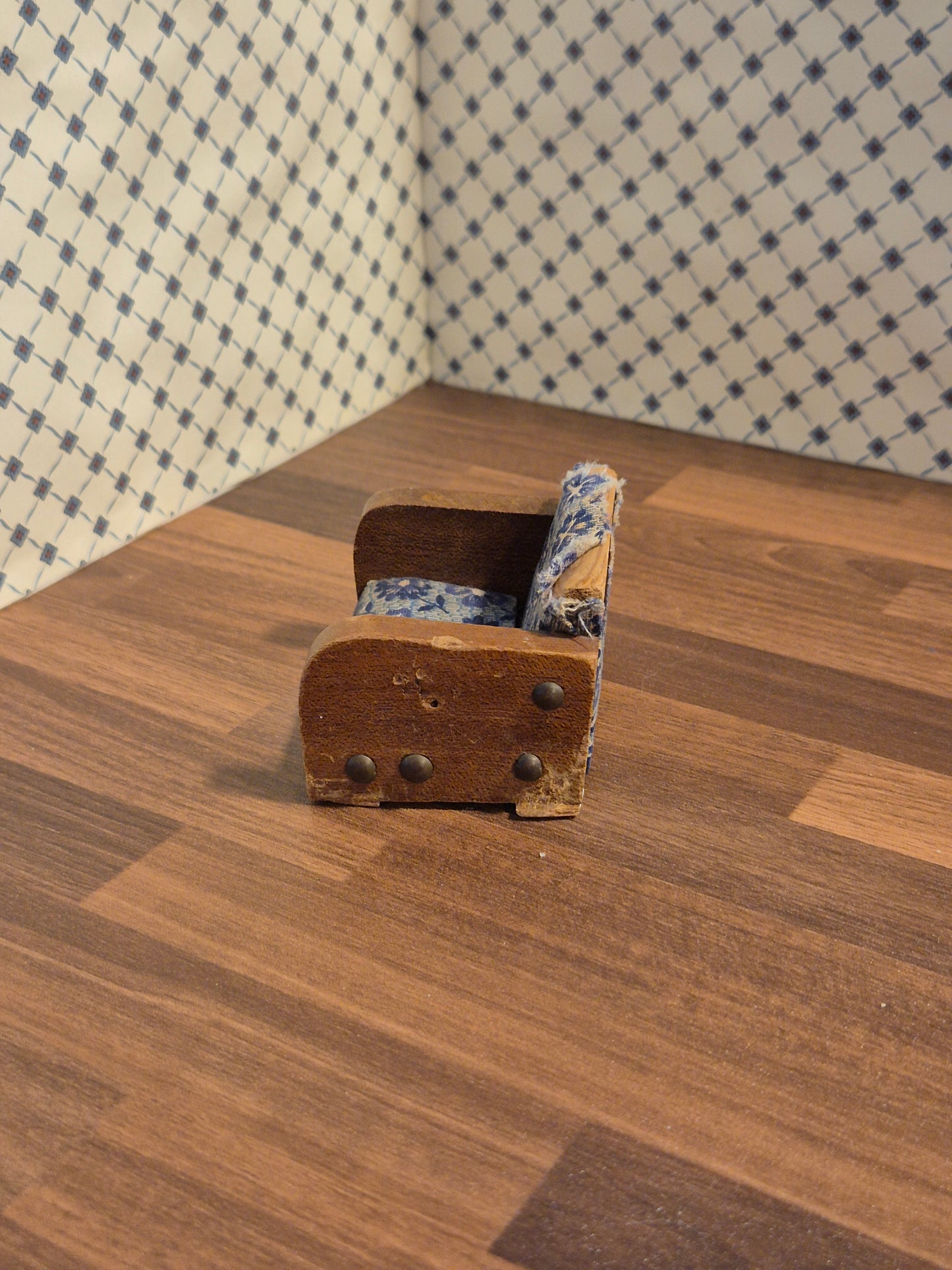 Vintage lænestol, slidt