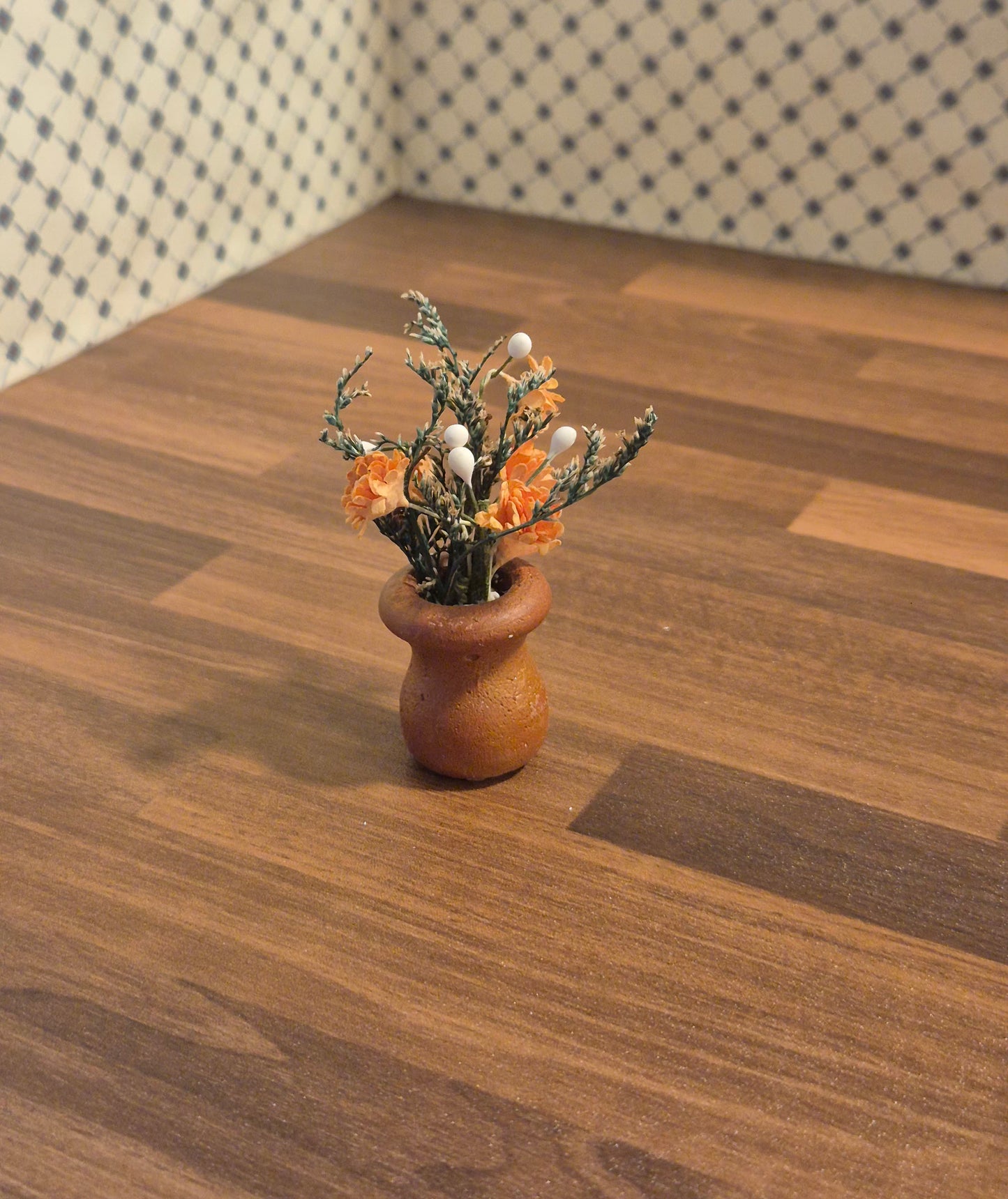 Gulvvase med blomster