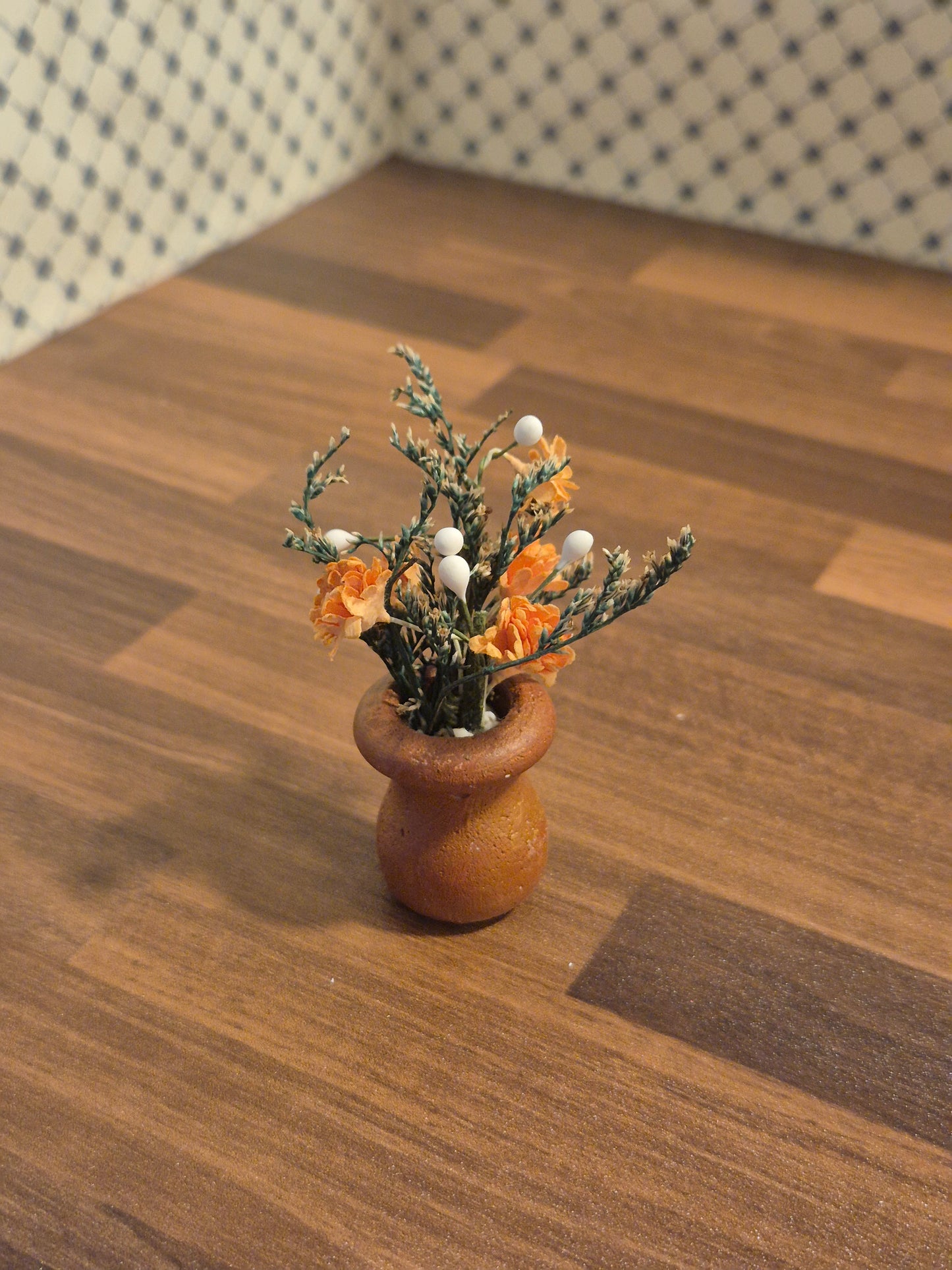 Gulvvase med blomster
