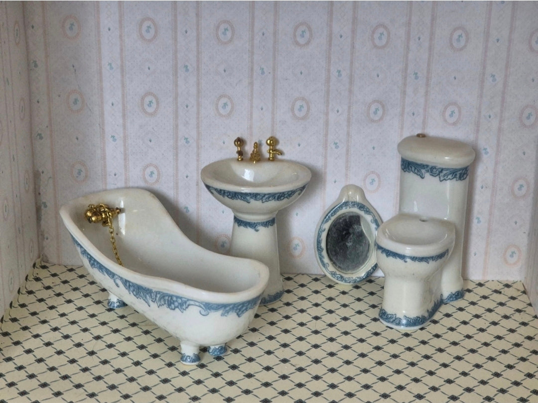 1:12 porcelæn badeværelse,  mangler