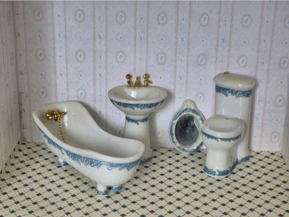 1:12 porcelæn badeværelse,  mangler
