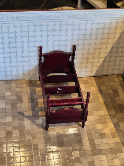 1:12 mørk seng