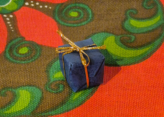 Weihnachtsgeschenk blau