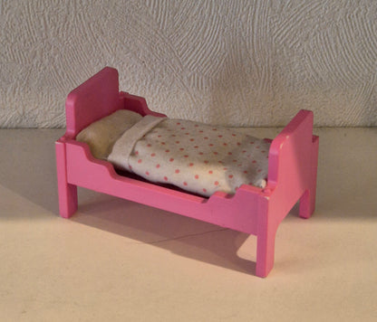 Lundby pink seng